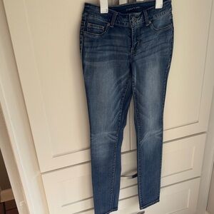 Maurices Dark Blue Skinny Jeans